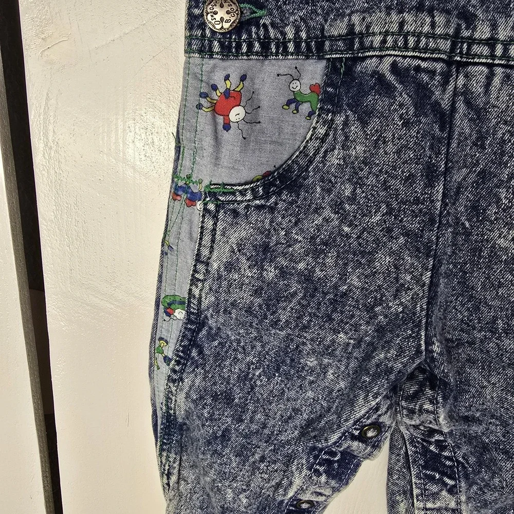 Vintage Osh'Kosh‎ Acid Wash Bug Overalls Unisex 6-9mo